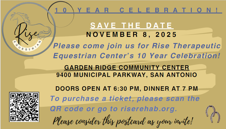 10 year Celebration RISE Therapeutic Equestrian Center's 10 Year Celebration